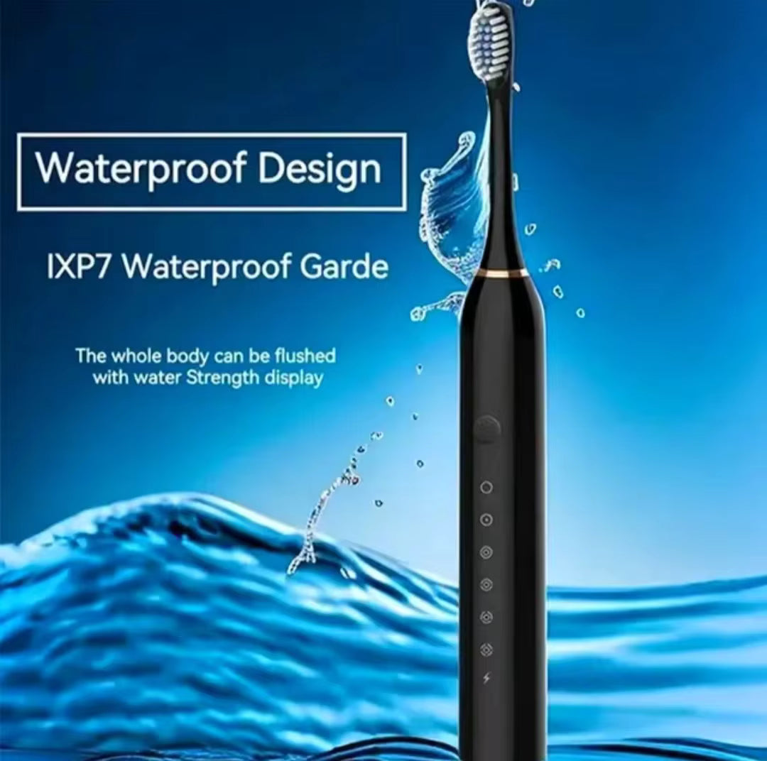 Smart Sonic Electric Toothbrush with Replacement Brush Heads