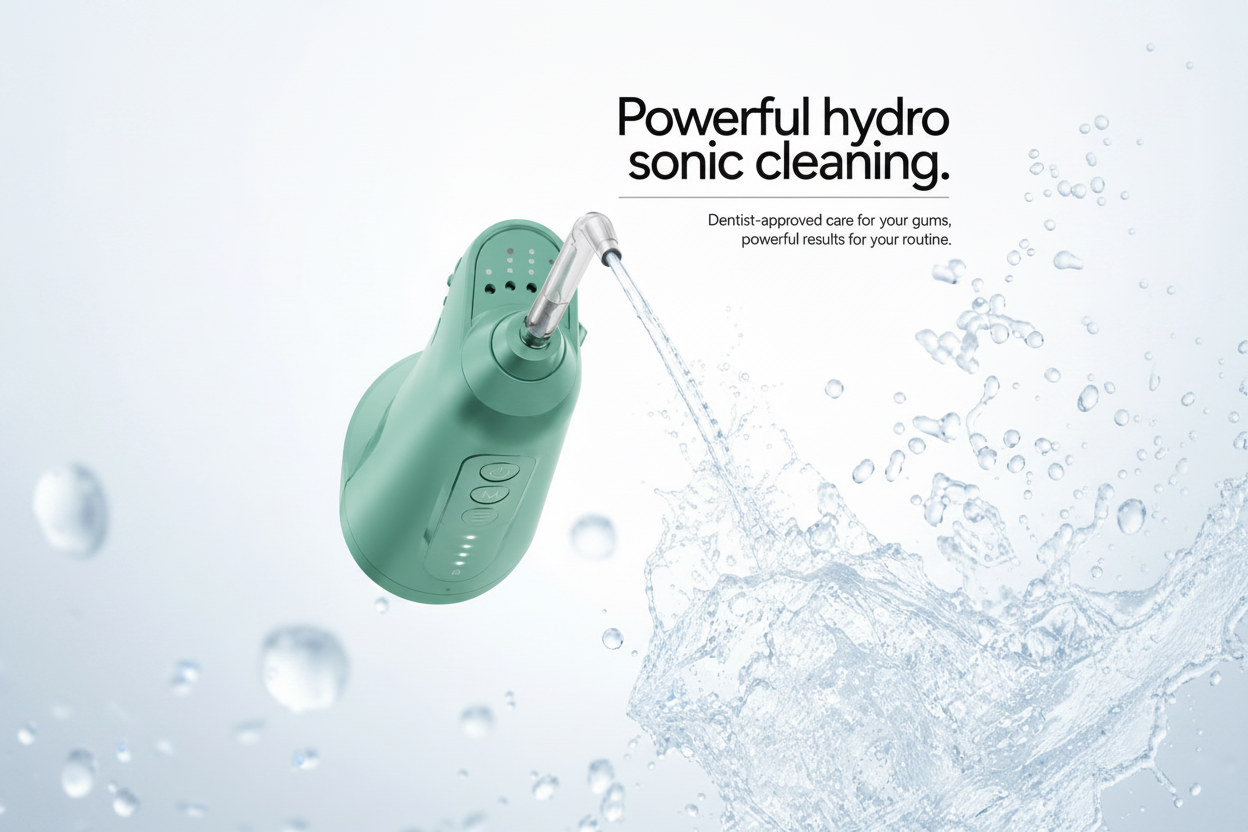DSMILE Mint Green - Powerful Hydro Sonic Cleaning