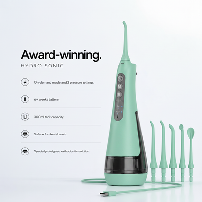 Mint Green Water Flosser - All Mint Nozzles