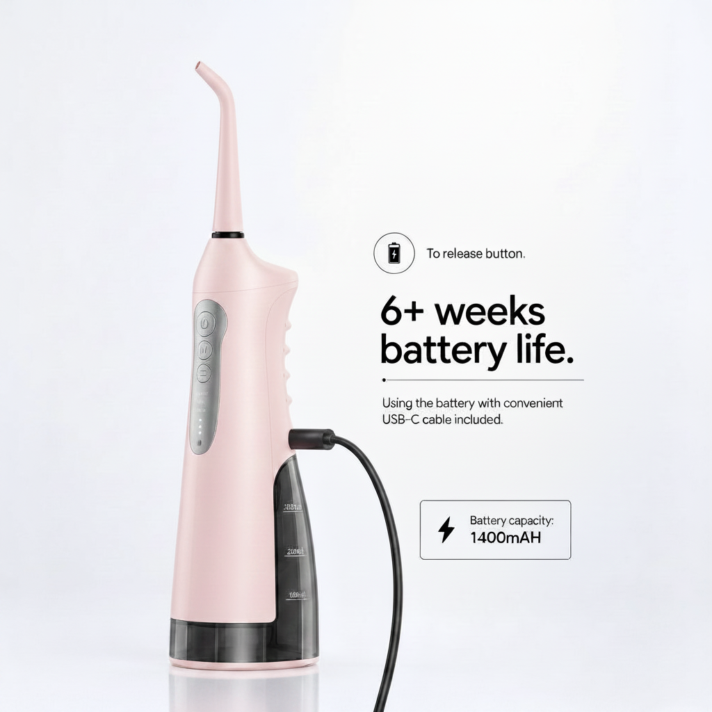 Pink Nozzle Water Flosser