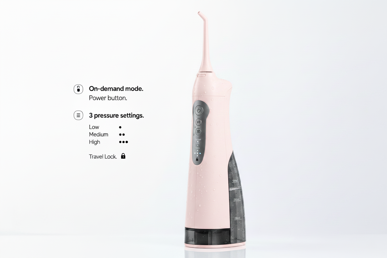 Pink Water Flosser - Pink Nozzle